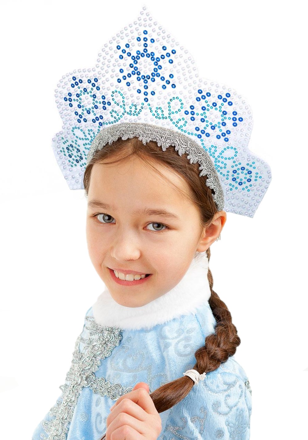 

Кокошник Батик Снегурочка Танюшка, Белый