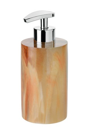 фото Дозатор для жидкого мыла andrea house orange marble and chrome, 7х16.5 см ba17124