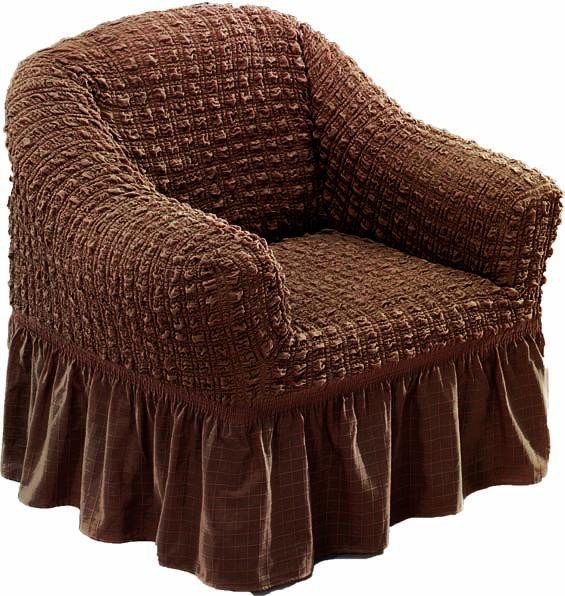 фото Чехол на кресло bulsan коричневый
