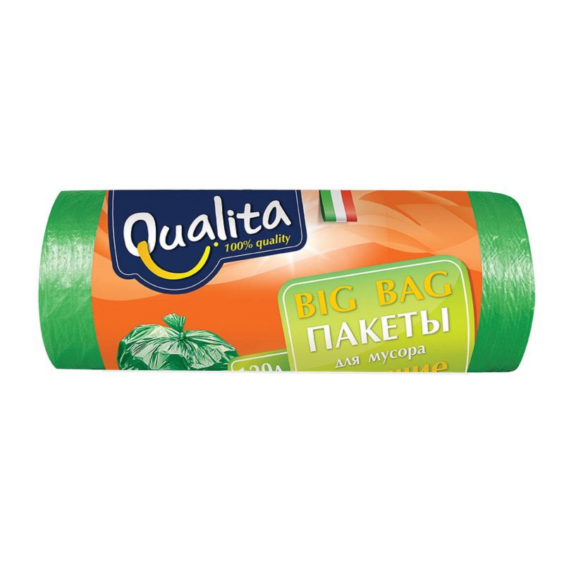 фото Мешок для мусора qualita 120 л 10 шт