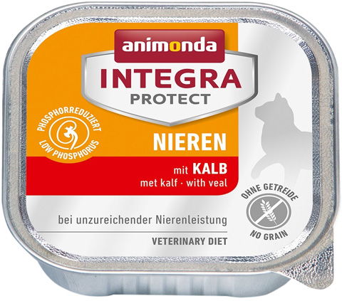 

Консервы для кошек Animonda Integra Protect Nieren Renal, телятина, 16шт по 100г, Integra Protect Nieren Renal