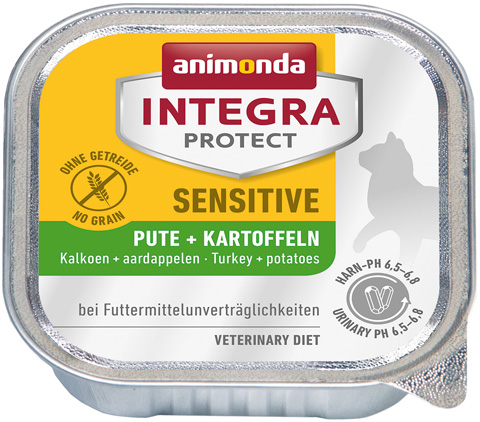 фото Консервы для кошек animonda integra protect sensitive при аллергии индейка картофель, 100г