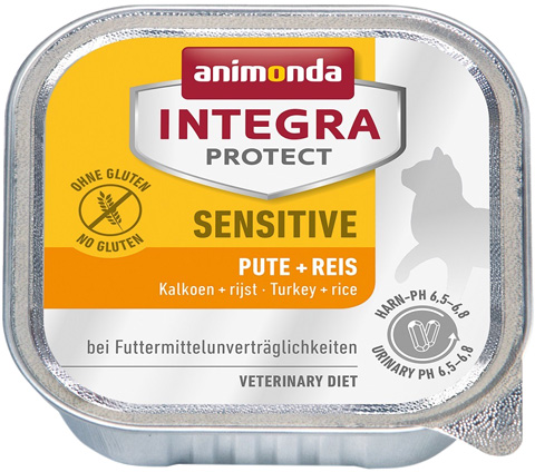 фото Консервы для кошек animonda integra protect sensitive, при аллергии, индейка, рис, 100г