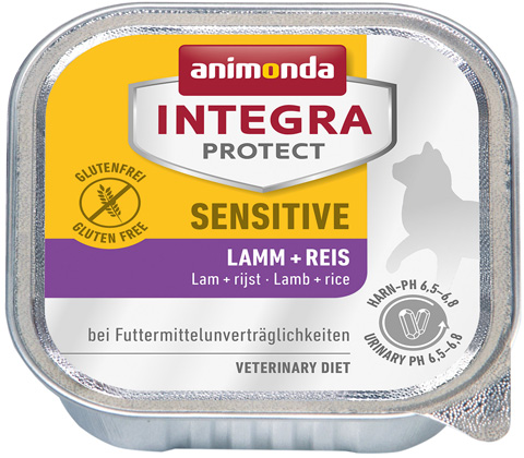 фото Консервы для кошек animonda integra protect sensitive, ягненок, рис, 16шт по 100г