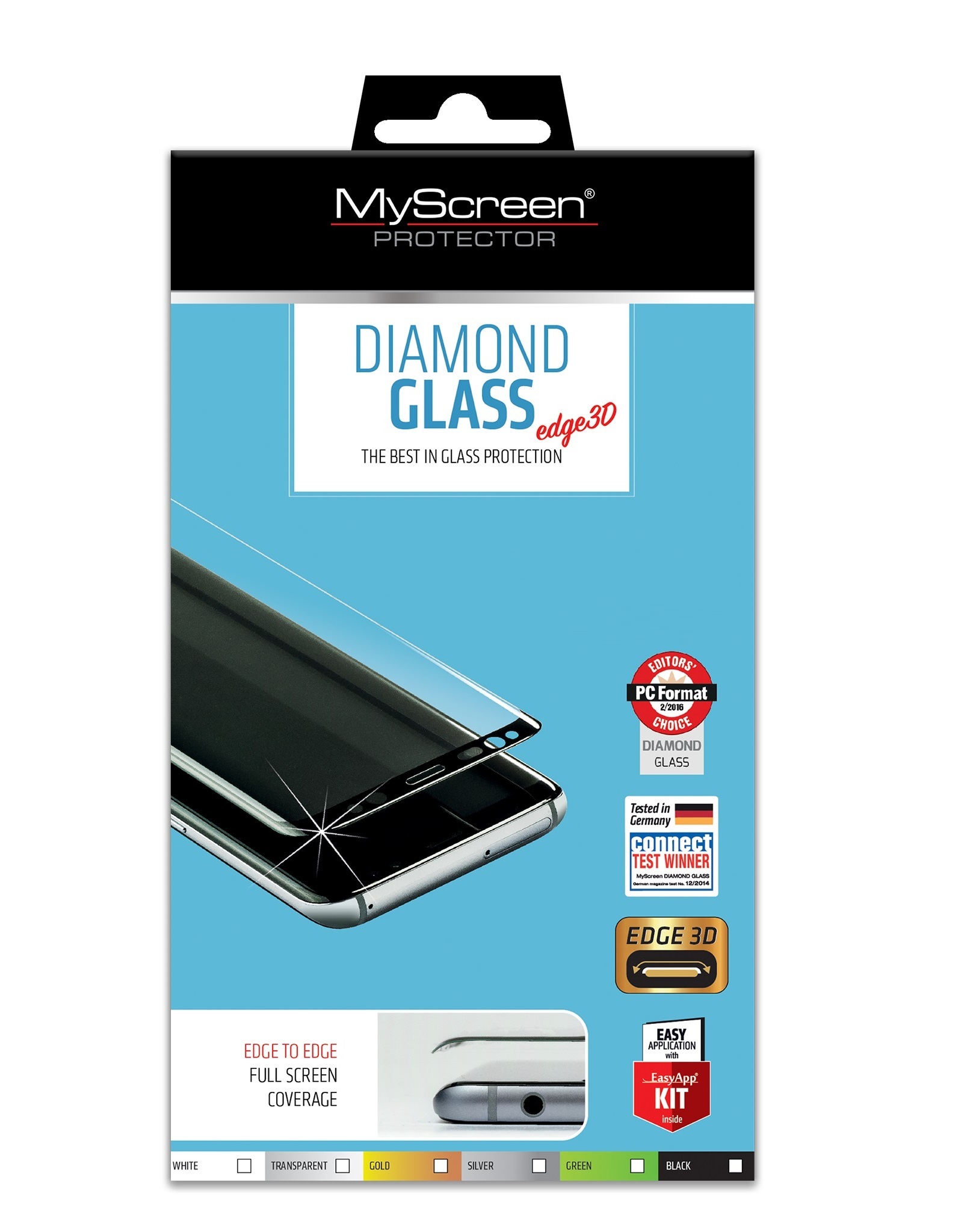 фото Защитное стекло diamond glass edge3d ea kit myscreen для iphone 11pro max / xs max