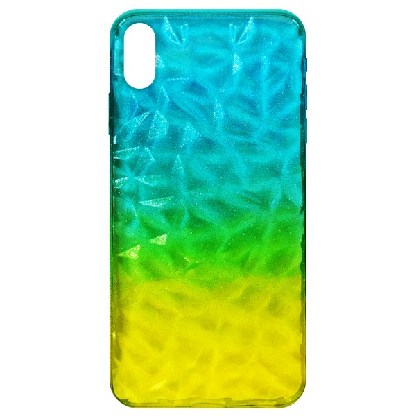 

Чехол Crystal Krutoff для iPhone XS Max Yellow/Blue, Желтый;синий, Crystal