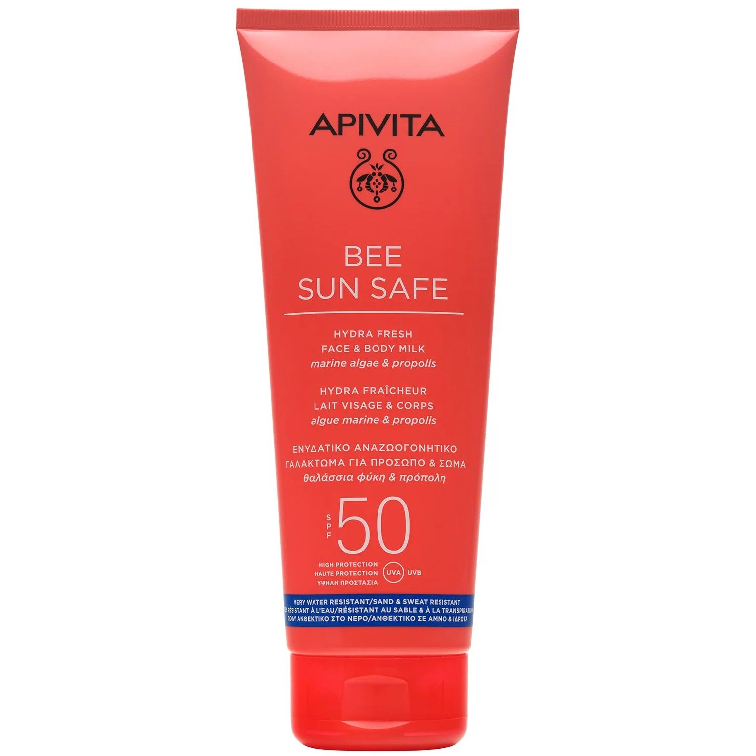 Солнцезащитное молочко Apivita Bee Sun Safe Hydra Fresh SPF50, 200 мл eden sun series молочко солнцезащитное spf50 150 0