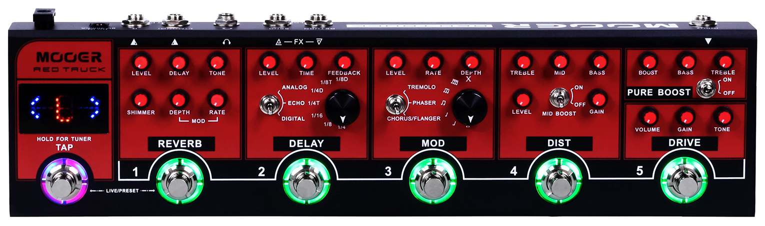 

Педалборд Mooer Red Truck pedalboard, Red Truck
