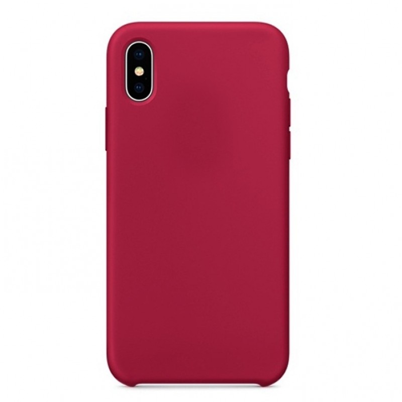 фото Чехол silicone для iphone xs max overlay (малиновый) ёmart