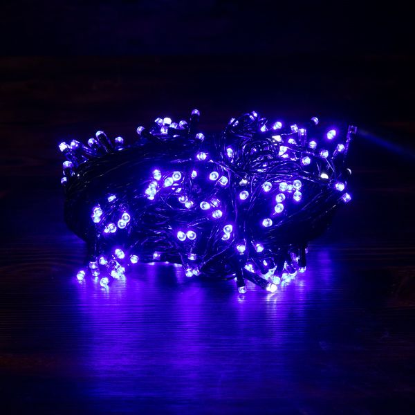 

Световая гирлянда новогодняя LED 9357 30 м синий