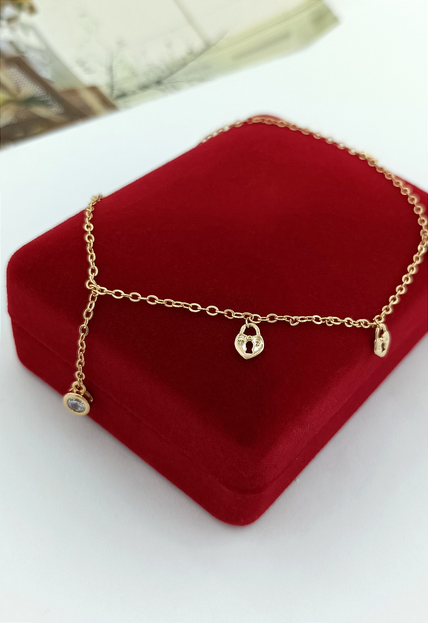 

Браслет на ногу из бижутерного сплава р.23 Xuping Jewelry 16, 16