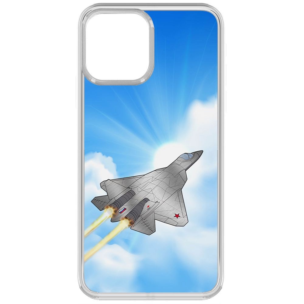 

Чехол-накладка Krutoff Clear Case СУ-57 для iPhone 13, Прозрачный