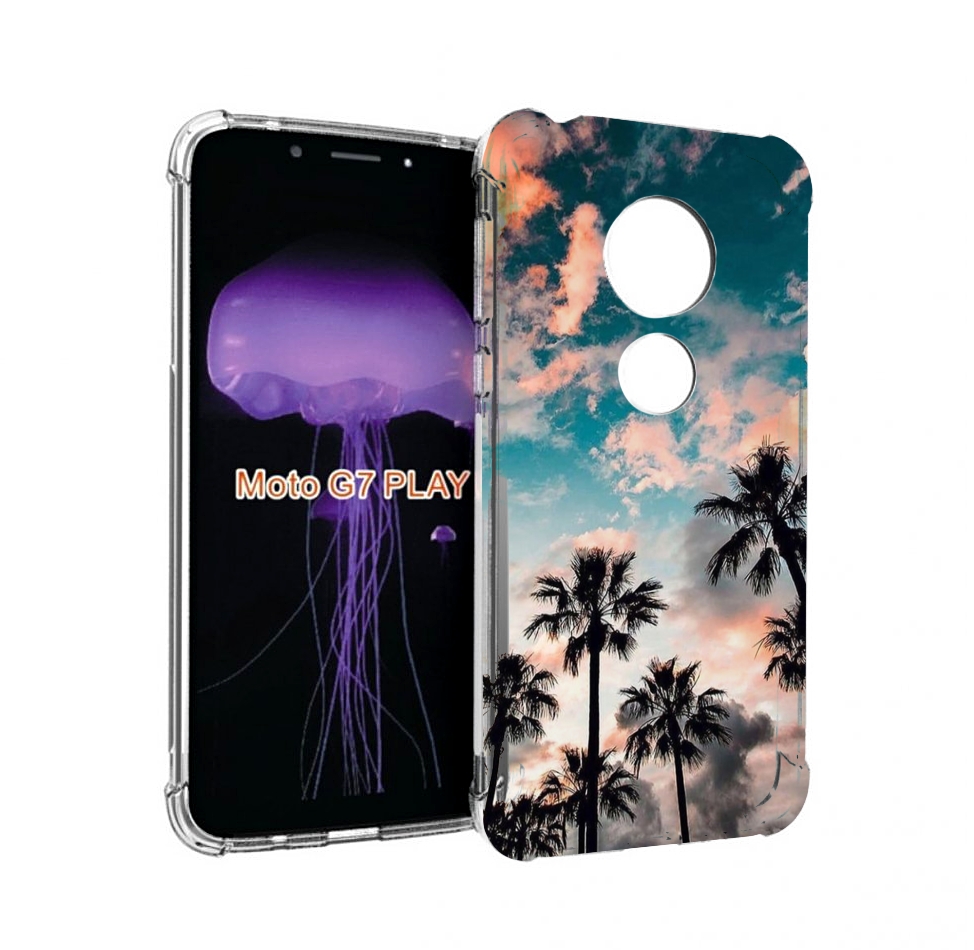 

Чехол MyPads небо-с-пальмами для Motorola Moto G7 Play, Прозрачный, Tocco