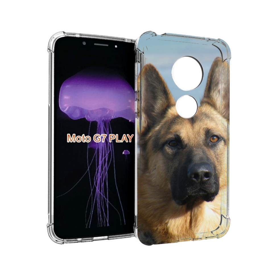 

Чехол MyPads немецкая овчарка для Motorola Moto G7 Play, Прозрачный, Tocco