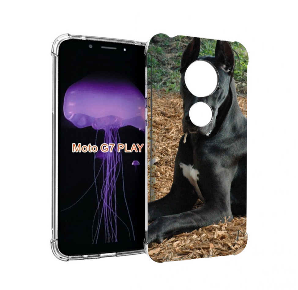 

Чехол MyPads немецкии дог для Motorola Moto G7 Play, Прозрачный, Tocco