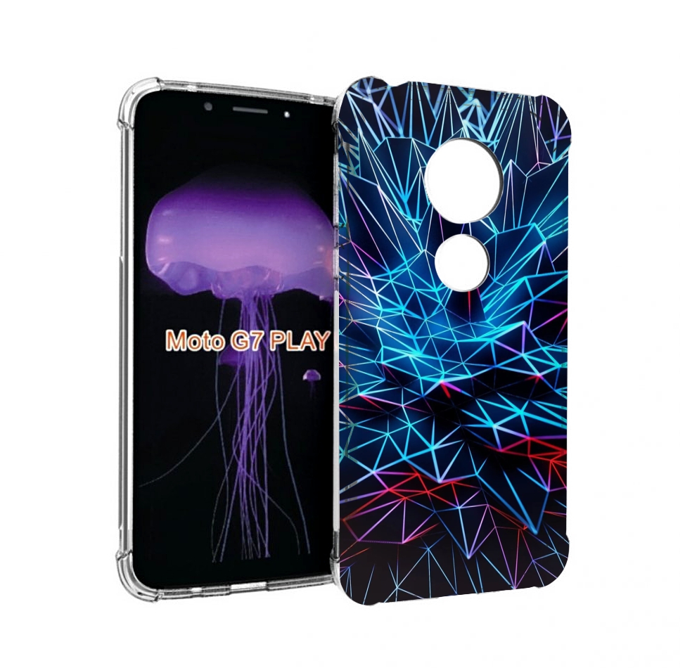 

Чехол MyPads неоновая-абстракция для Motorola Moto G7 Play, Прозрачный, Tocco