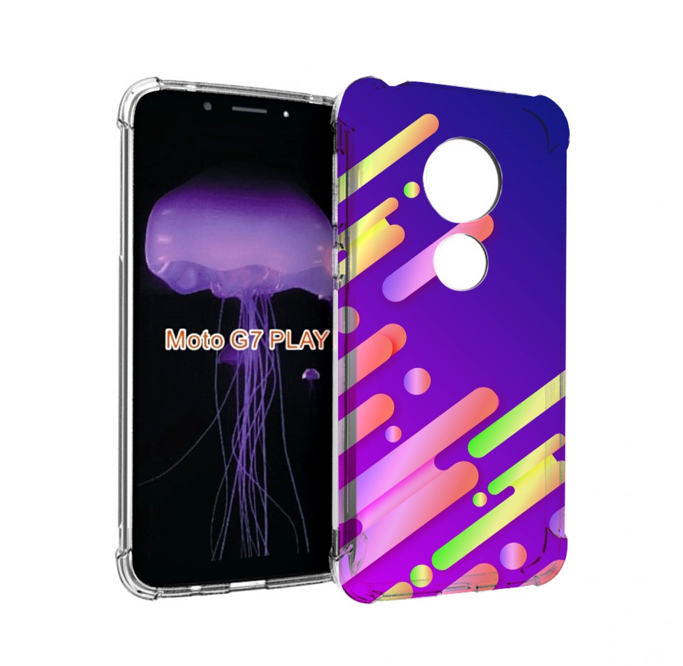 

Чехол MyPads неоновый-фон для Motorola Moto G7 Play, Прозрачный, Tocco