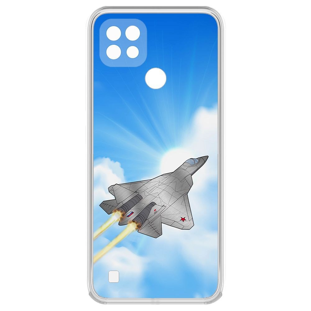 

Чехол-накладка Krutoff Clear Case СУ-57 для Realme C21, Прозрачный