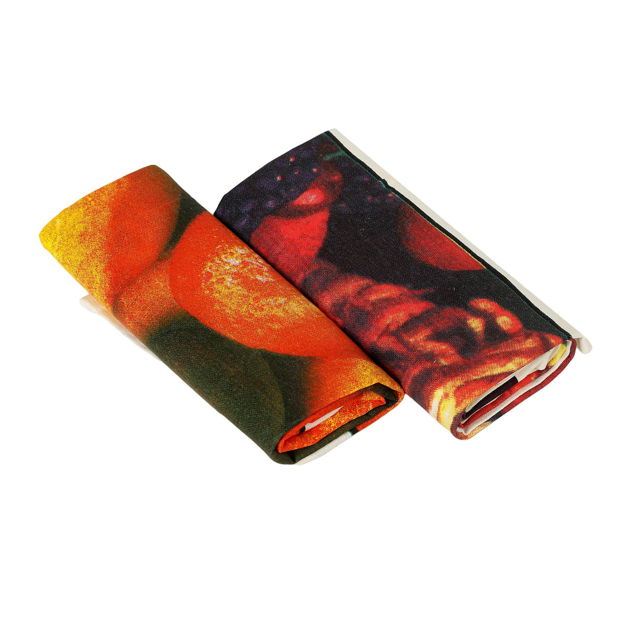 Полотенца Grand textile 50x70 см xлопковые оранжево-красные 2 шт