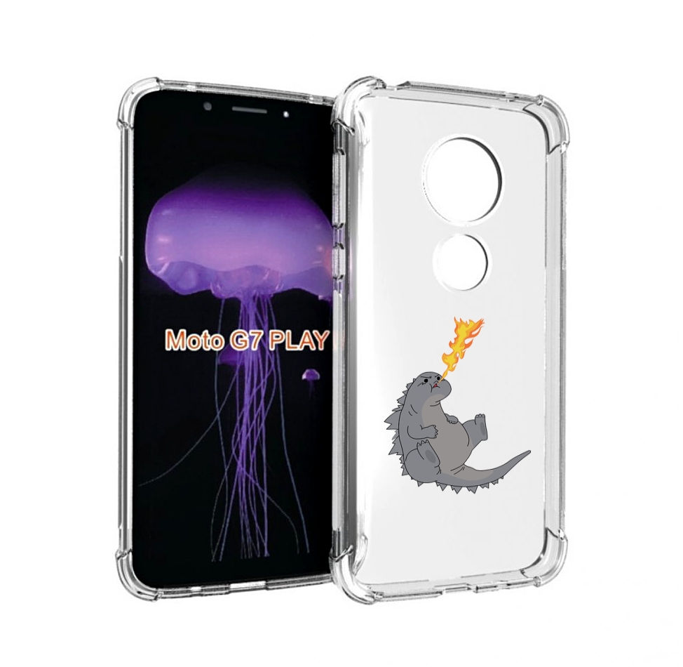 

Чехол MyPads огнедышащий-дракончик для Motorola Moto G7 Play, Прозрачный, Tocco