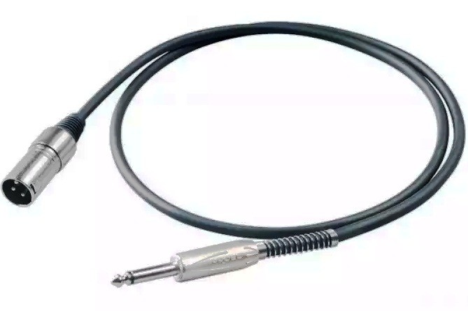 Микрофонный кабель Proel BULK220LU10  6.3мм Jack <->XLR папа, 10м