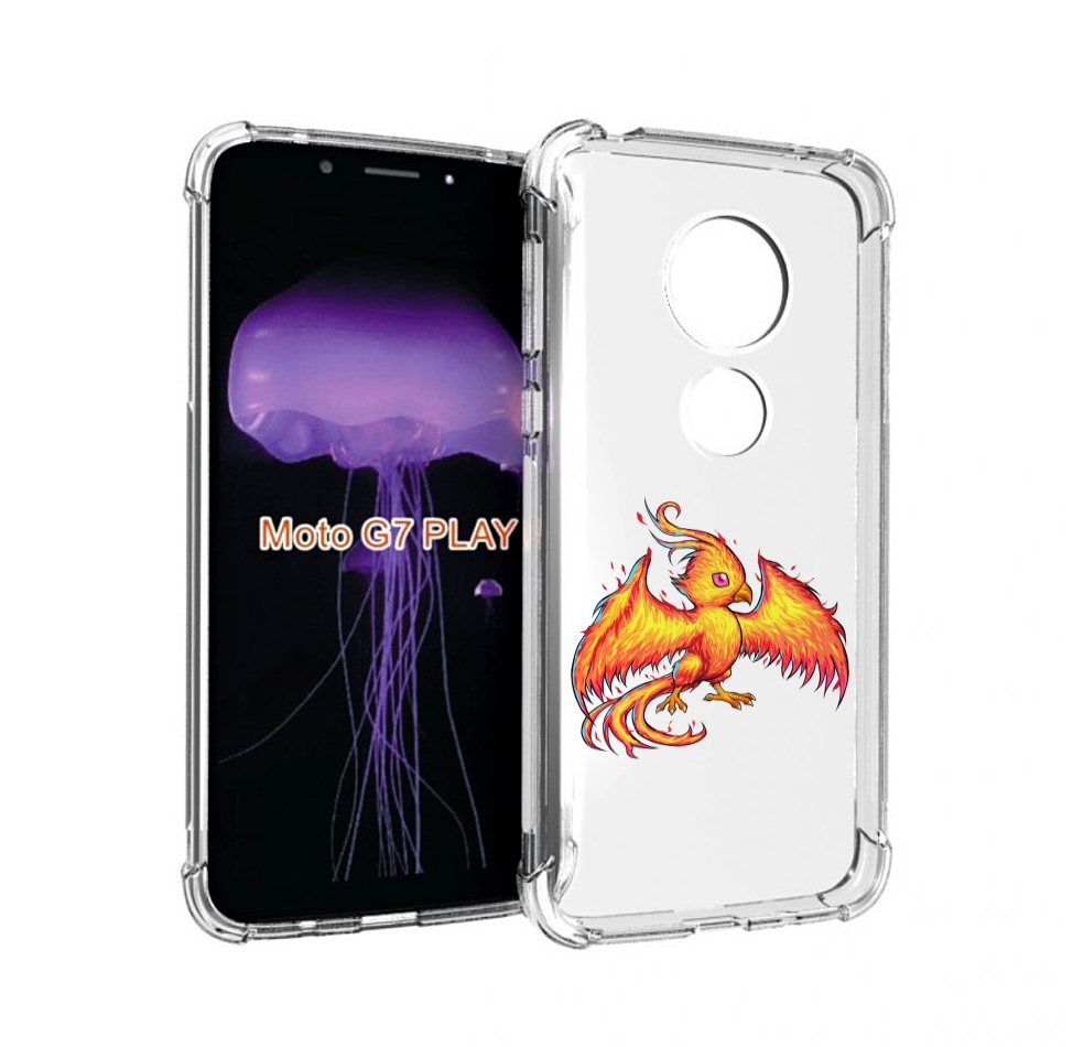 

Чехол MyPads огненная-птичка для Motorola Moto G7 Play, Прозрачный, Tocco