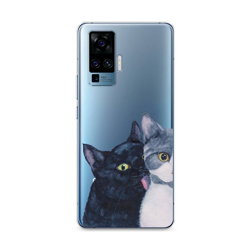 

Чехол Awog на Vivo X50 Pro "Кошачья любовь", Разноцветный, 262350-1