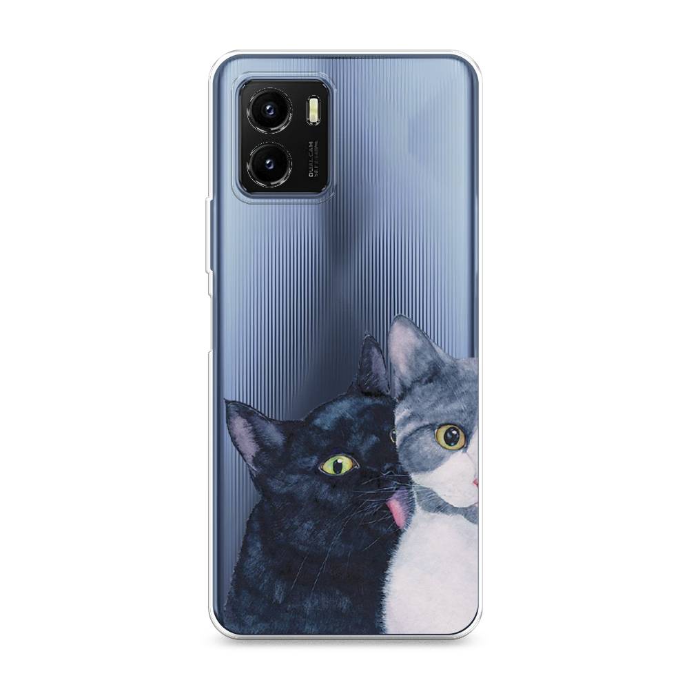 фото Силиконовый чехол "кошачья любовь" на vivo y10 awog
