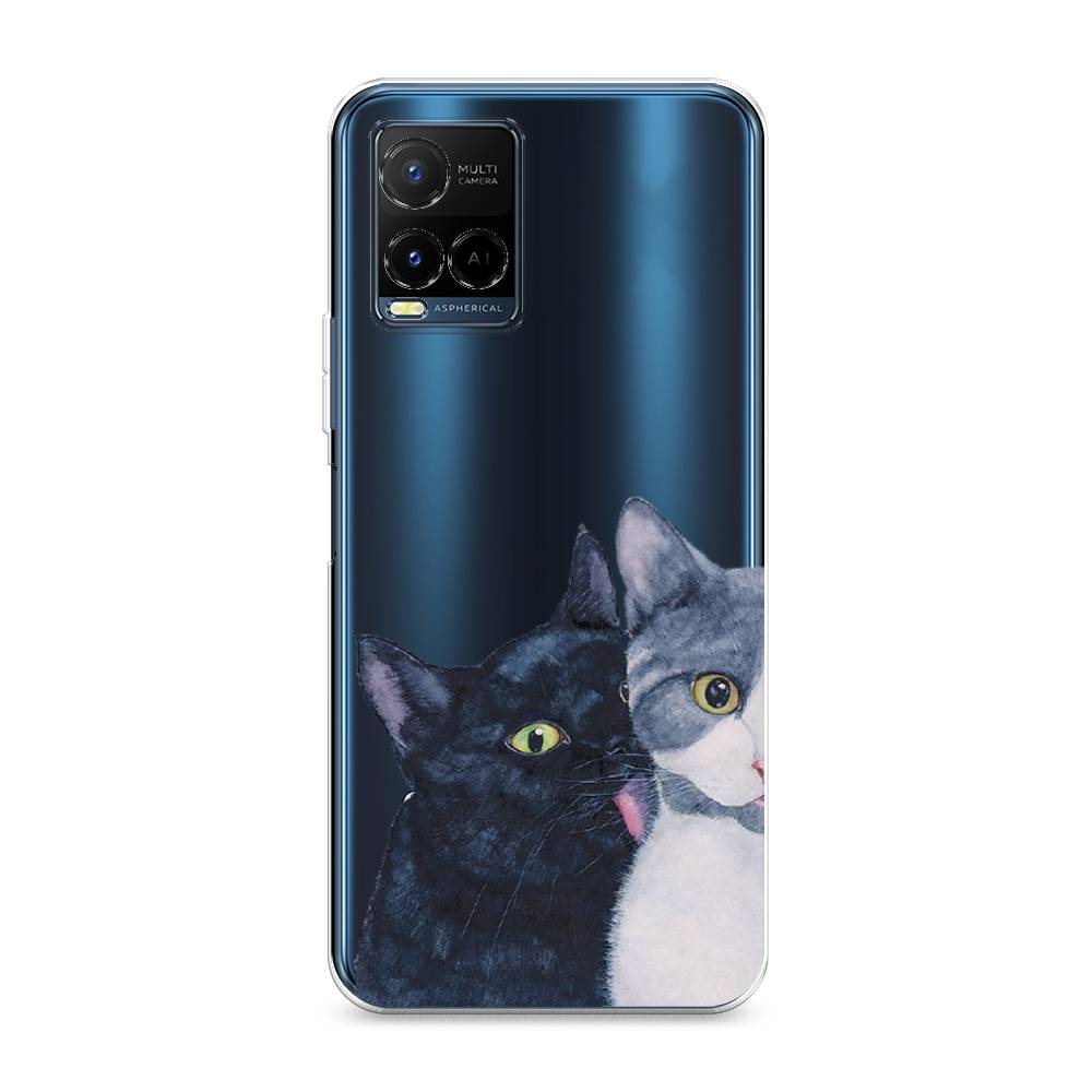 

Чехол Awog на Vivo Y21e "Кошачья любовь", Разноцветный, 266350-1