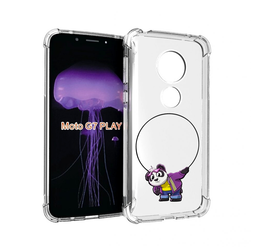 

Чехол MyPads панда-с-обручем для Motorola Moto G7 Play, Прозрачный, Tocco