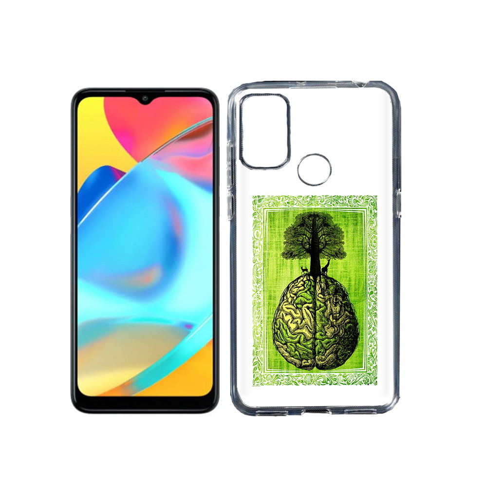 

Чехол MyPads Tocco для Alcatel 3L 6056H (2021) абстракция здоровый мозг (PT160724.669.211), Прозрачный, Tocco
