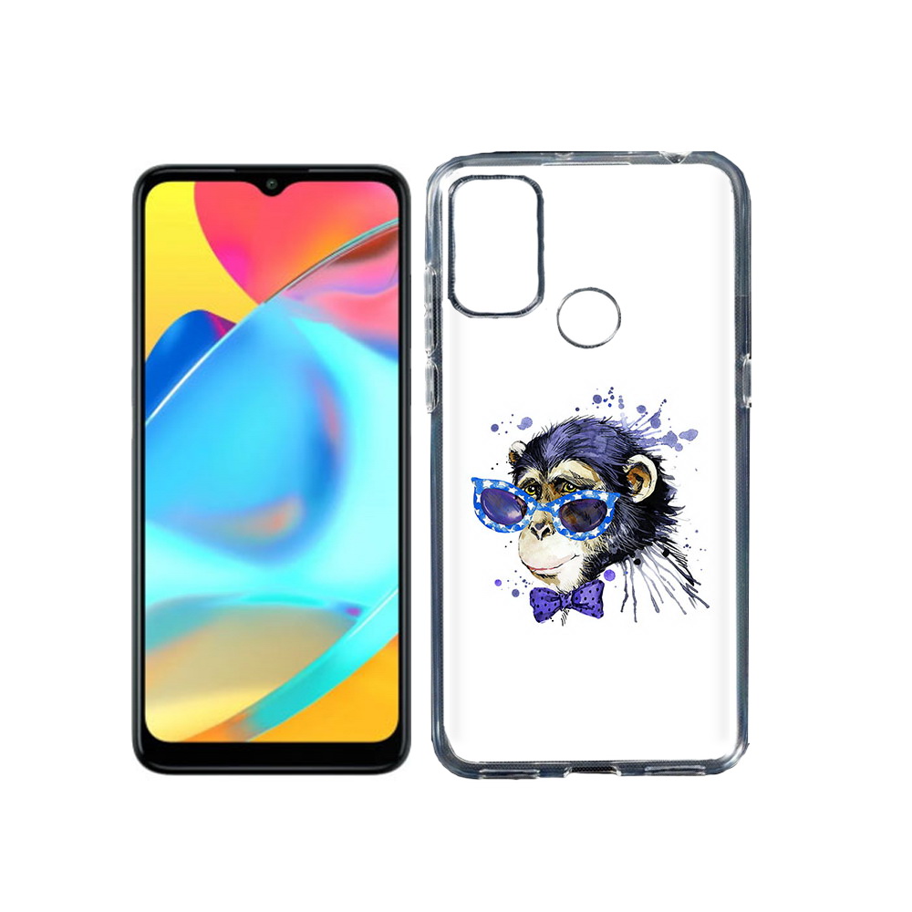 

Чехол MyPads Tocco для Alcatel 3L 6056H (2021) акварельная обезьяна (PT160724.669.216), Прозрачный, Tocco