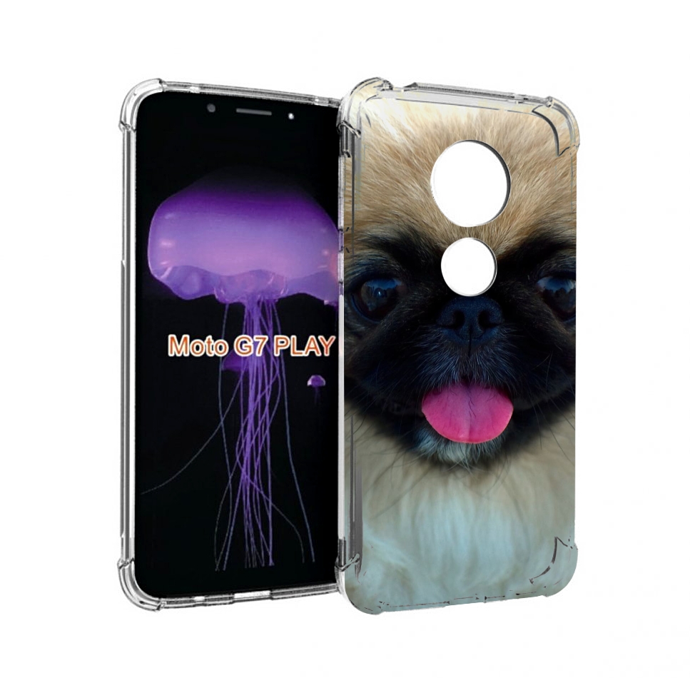 

Чехол MyPads пекинез для Motorola Moto G7 Play, Прозрачный, Tocco
