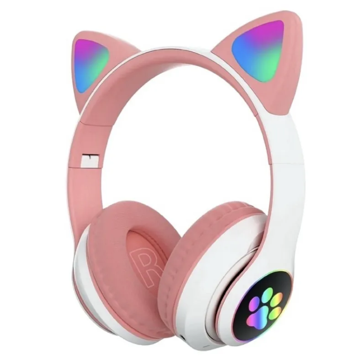 

Беспроводные наушники VZV-23M розовые, CatEarHeadset