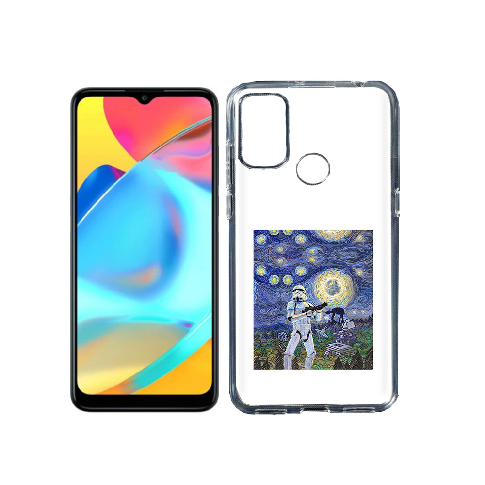

Чехол MyPads Tocco для Alcatel 3L 6056H (2021) star wars звездная ночь (PT160724.669.23), Прозрачный, Tocco
