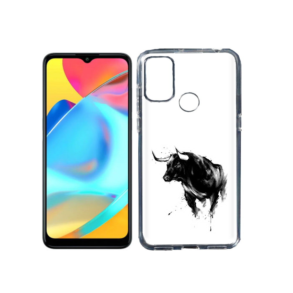 

Чехол MyPads Tocco для Alcatel 3L 6056H (2021) бык (PT160724.669.254), Прозрачный, Tocco