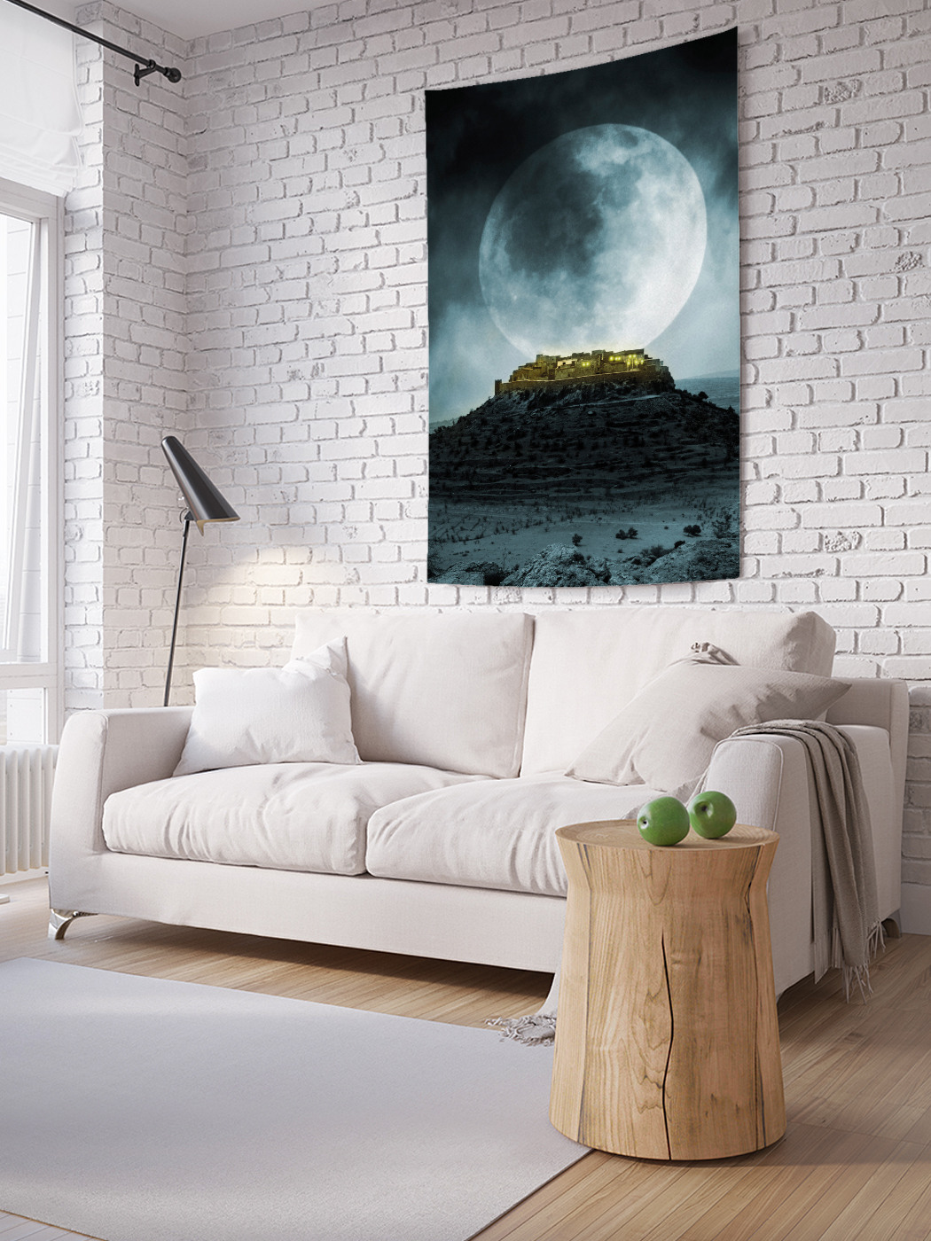 

Вертикальное фотопанно на стену JoyArty Лунная ночь 100x150 см, Лунная ночь