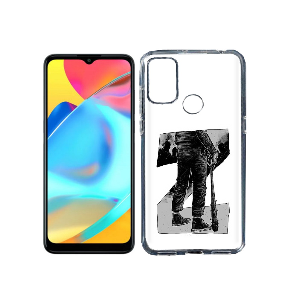 

Чехол MyPads Tocco для Alcatel 3L 6056H (2021) воин черно белый (PT160724.669.265), Tocco