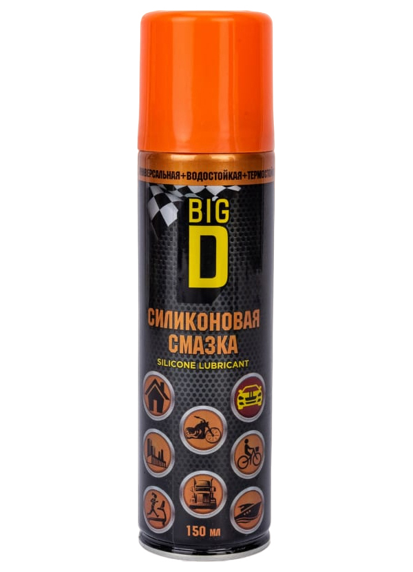 

Big D Силиконовая Смазка 150мл Аэрозоль WD-40 арт. ASC9002