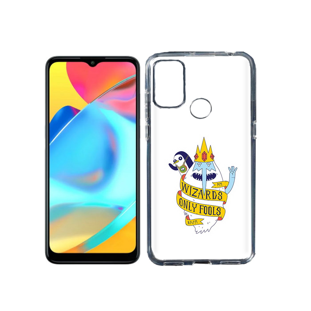 

Чехол MyPads Tocco для Alcatel 3L 6056H (2021) время приключений снежный король, Прозрачный, Tocco