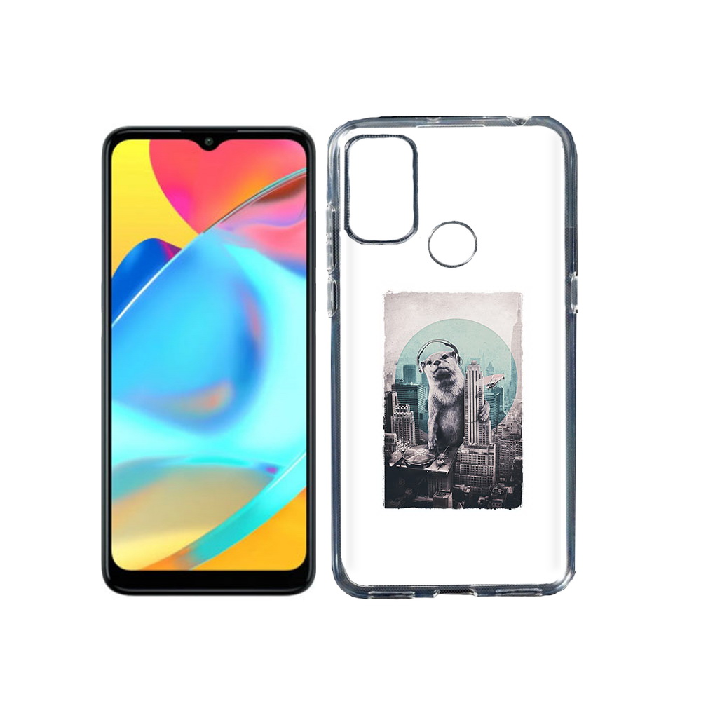 

Чехол MyPads Tocco для Alcatel 3L 6056H (2021) выдра в городе (PT160724.669.283), Прозрачный, Tocco