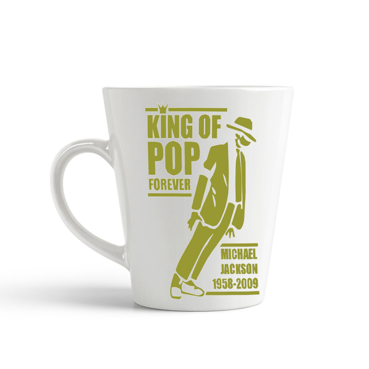

Конусная кружка CoolPodarok King of pop forever michael Jackson