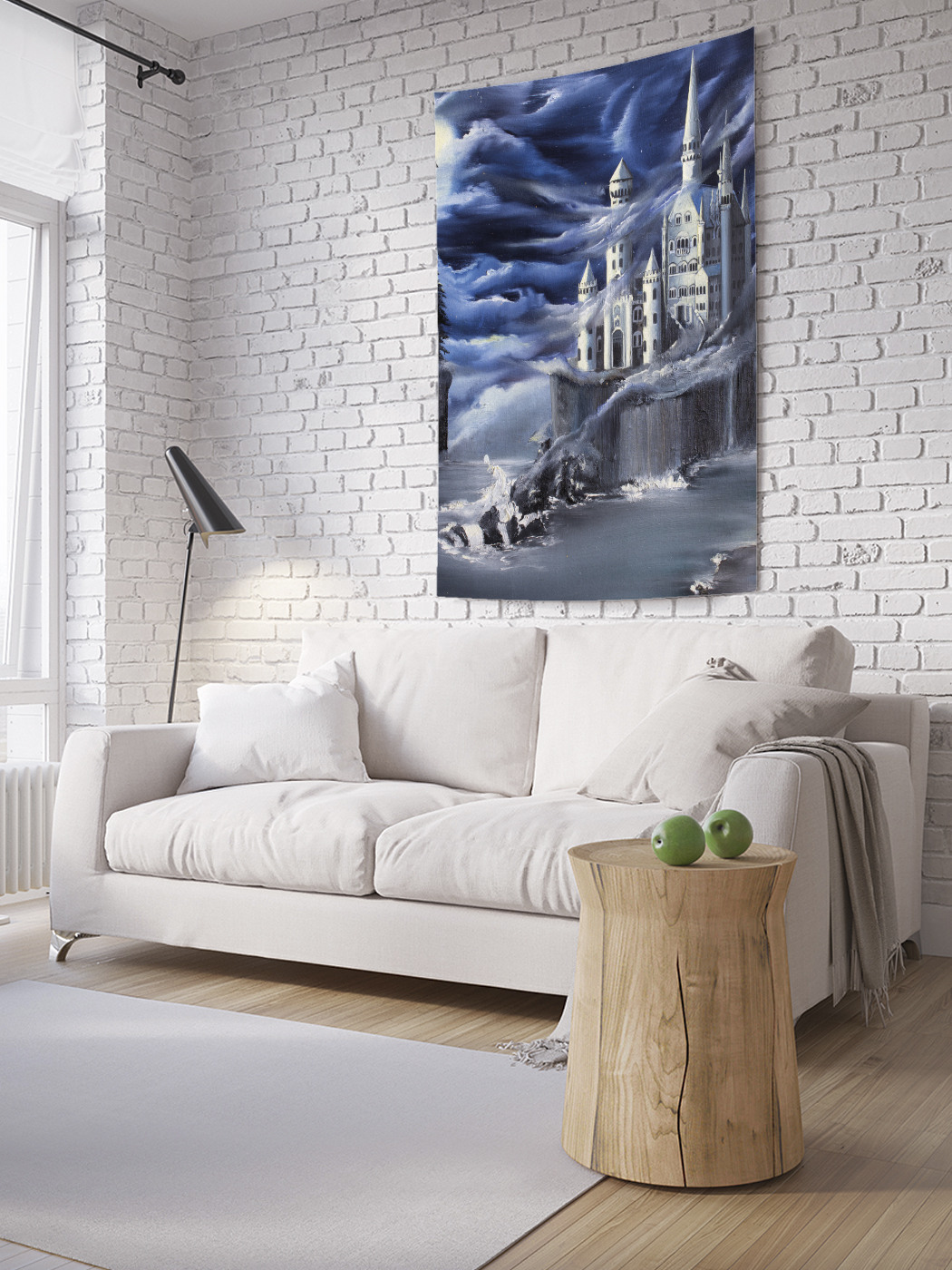 фото Вертикальное фотопанно на стену joyarty "замок дракулы", 100x150 см