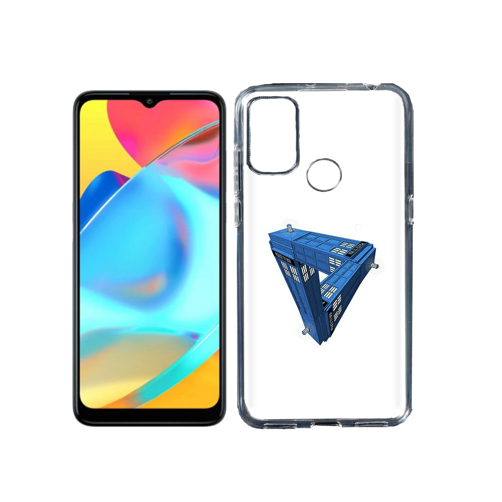 

Чехол MyPads Tocco для Alcatel 3L 6056H (2021) головолока абстракция (PT160724.669.291), Прозрачный, Tocco