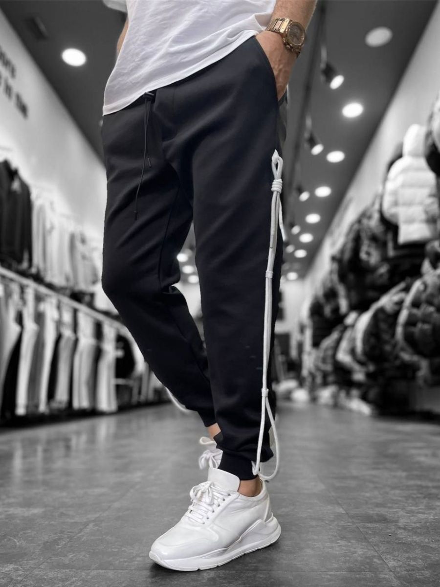Спортивные брюки мужские NoBrand sport черные S
