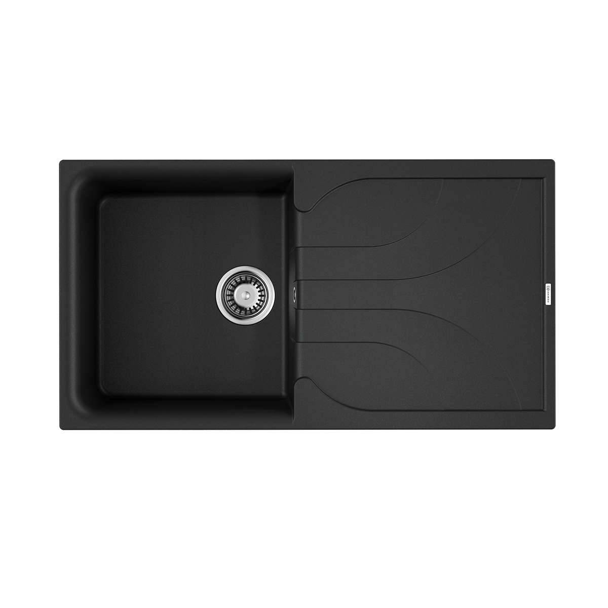 

Мойка кухонная Omoikiri Yasugata 100-BL черный, Yasugata с крылом