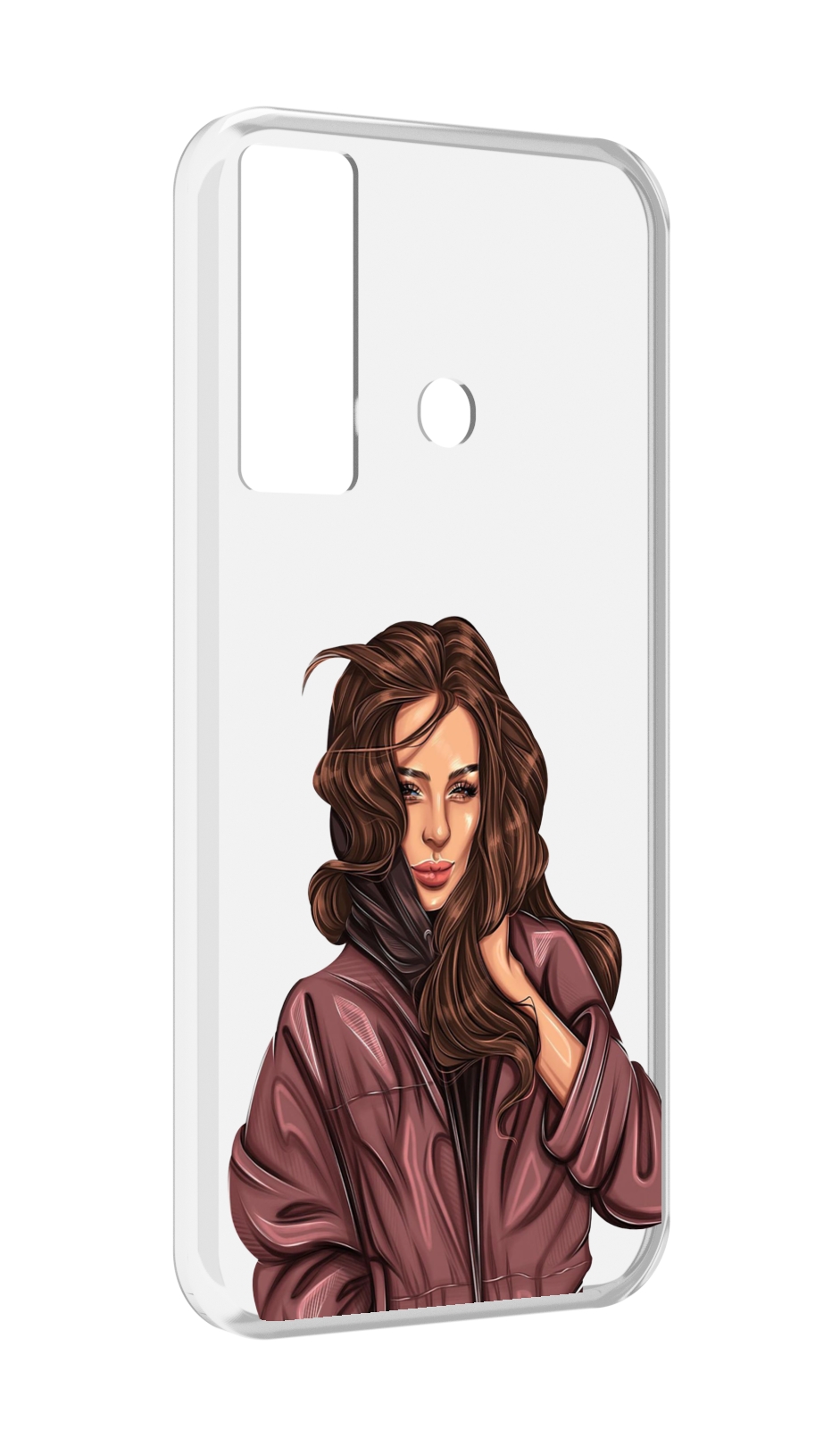 

Чехол MyPads Арт-рисунок-девушки для Tecno Camon 17, Прозрачный, Tocco