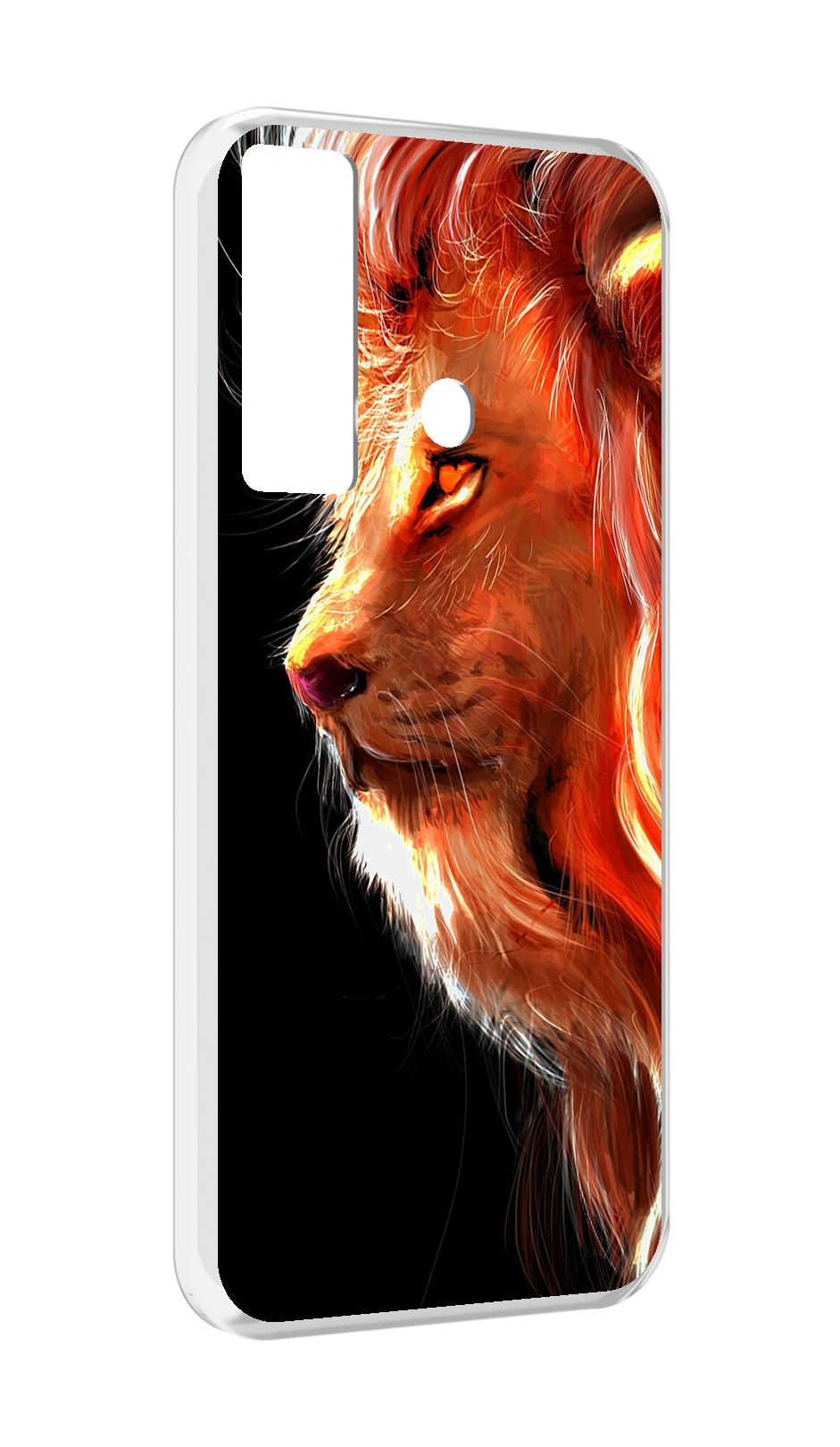 

Чехол MyPads Арт-рисунок-льва мужской для Tecno Camon 17, Прозрачный, Tocco