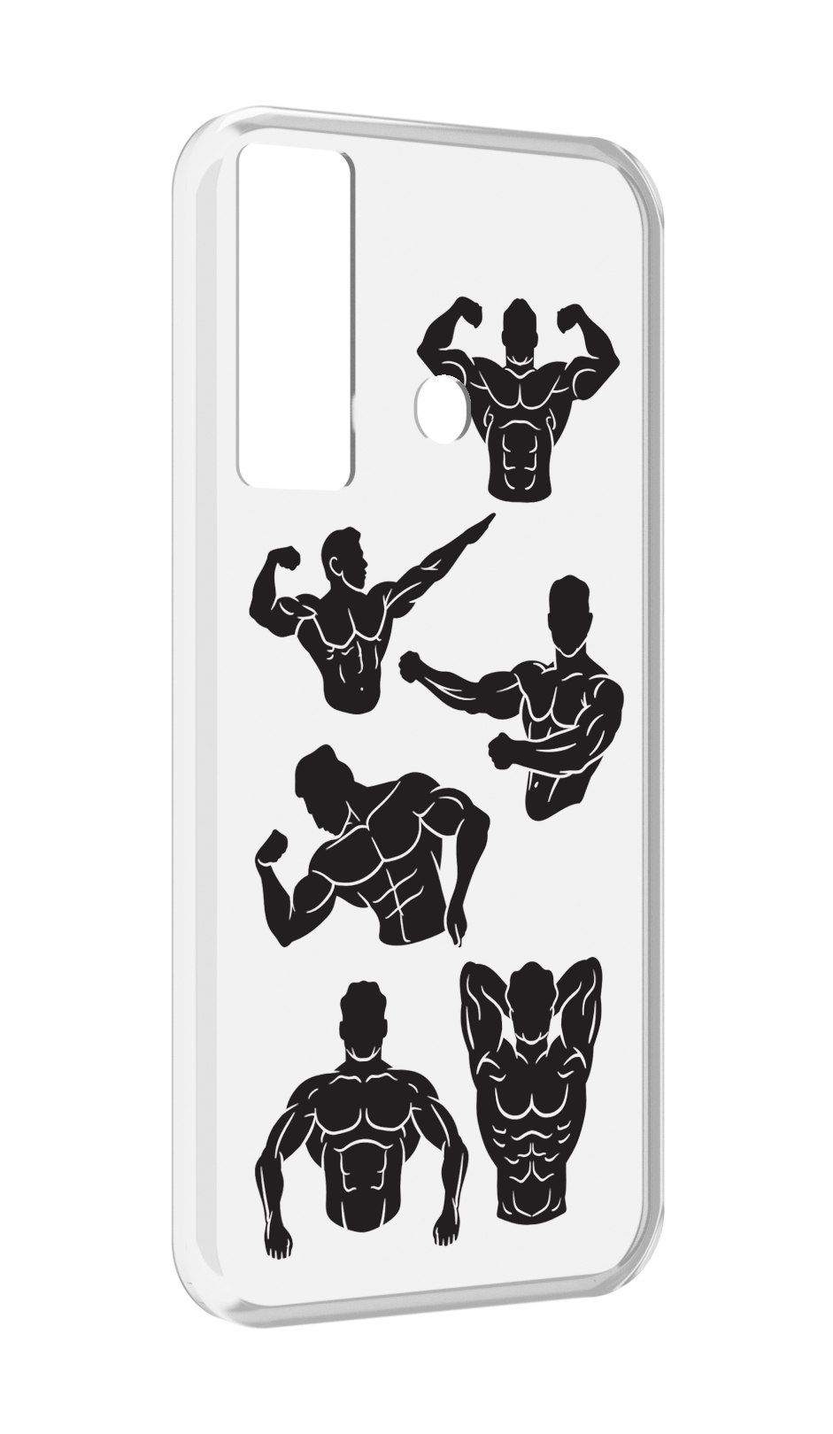 

Чехол MyPads Атлет мужской для Tecno Camon 17, Прозрачный, Tocco