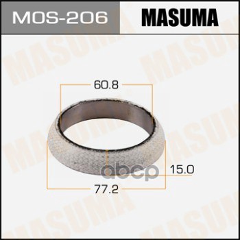 Кольцо глушителя 60.8 x 77.2 MASUMA MOS-206